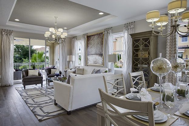 Grande Oaks Decorated Model Home Interior