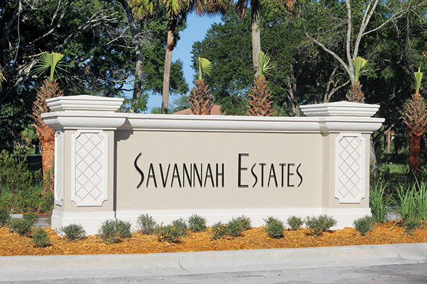 Savannah Estates entrance