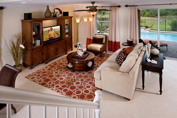 The Oaks Model Home Living Area