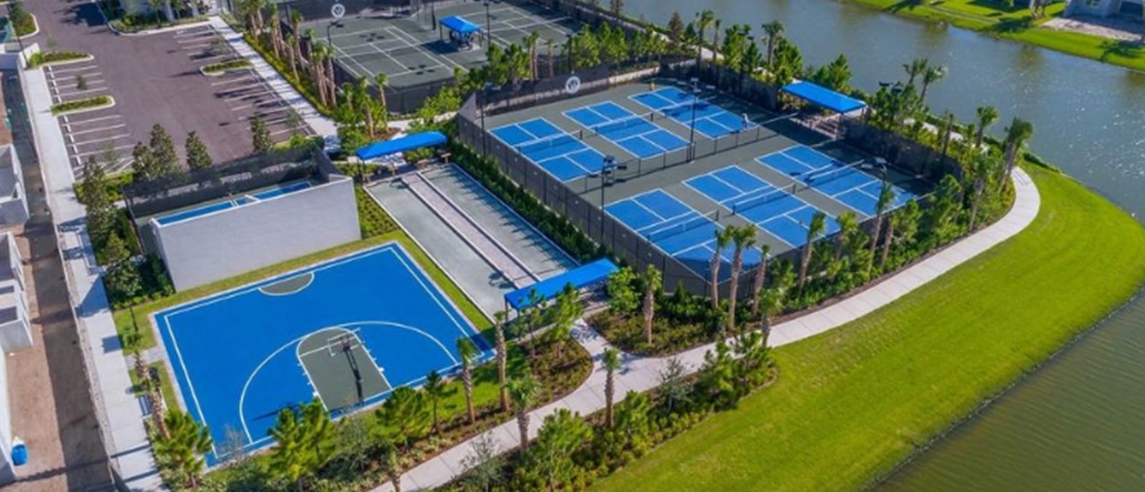 30+ court pickleball facility at Cresswind Georgia at Twin Lakes
