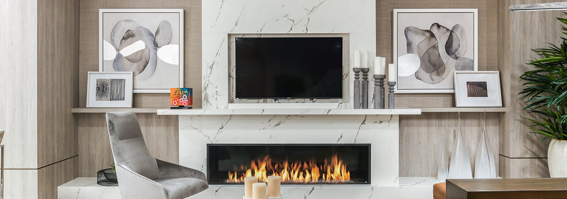 fireplace at Kolter Multifamily