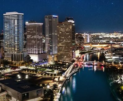 aerial of the Tampa Skyline - One Tampa