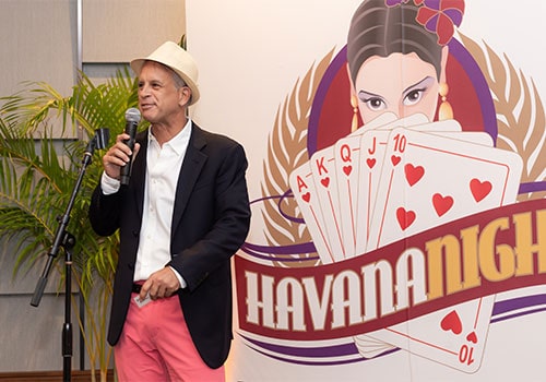 Robert Julien or Bobby Julien speaking at Havana Nights
