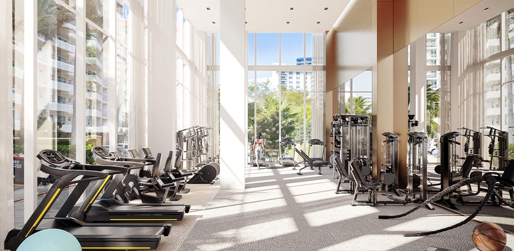 Selene Oceanfront Residences fitness center
