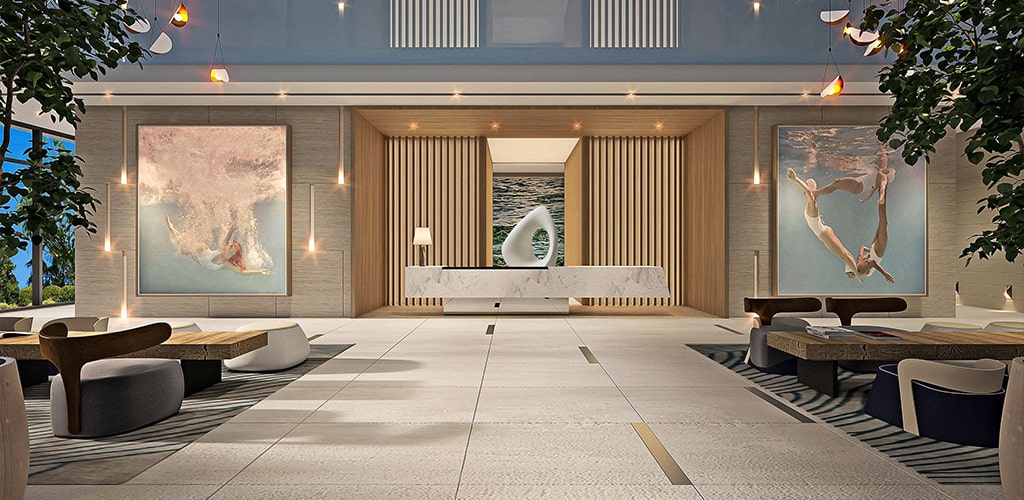 Selene Oceanfront Residences Entry Lobby