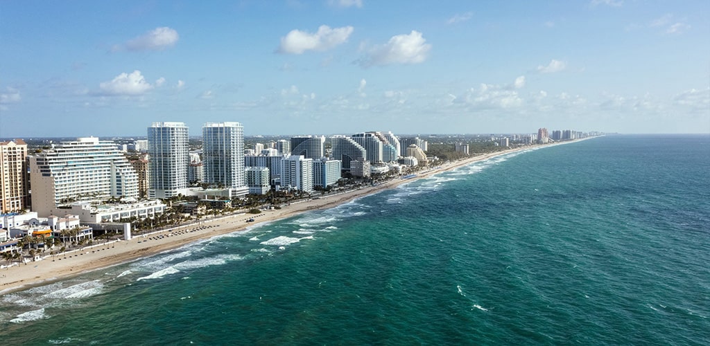 aerial of Fort Lauderdale Beach