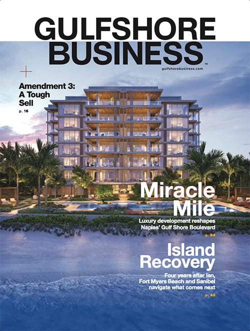 Gulfshore Business October 2026 cover featuring Kolter Urban's Olana Naples development